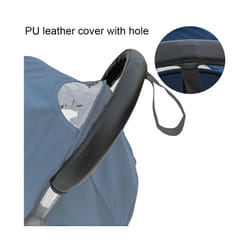 COLU KID Baby Stroller Accessories PU Leather Protective Case Cover of Armrest and Handle for Babyzen Yoyo Yoyo2 Stroller - With hole
