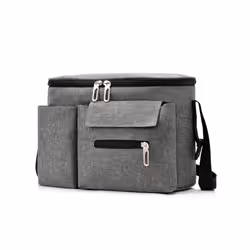 Portable Baby Stroller Diaper Bags Multifunctional Pram Hanging Bag Strollers Organizer - Light Grey