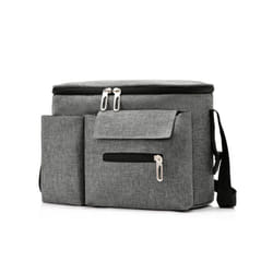 Portable Baby Stroller Diaper Bags Multifunctional Pram Hanging Bag  Strollers Organizer - Light Grey