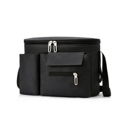 Portable Baby Stroller Diaper Bags Multifunctional Pram Hanging Bag  Strollers Organizer - black