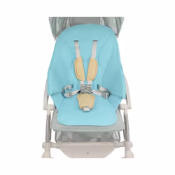 Baby Harness For Pushchair Dinner Chair Highchair 5 Points Safety Belt Length Adjust PU Leather Shoulder Crotch PAD Universal - beige