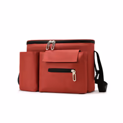 Portable Baby Stroller Diaper Bags Multifunctional Pram Hanging Bag Strollers Organizer - Red