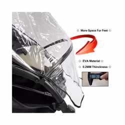 COLU KID Baby Stroller Accessories Rain Cover Waterproof EVA Cover Compatible with Yoyo Yoyo2 Yoya Stroller - as pic