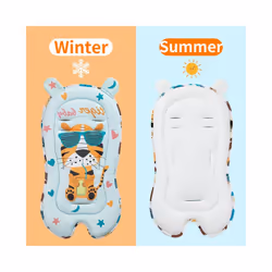 Baby Stroller Seat Cushion Kids Cotton Breathable Prams Cart MatÂ Pushchair Soft Mattress Infant Pad Travel Stroller Accessories - Yellow Duck
