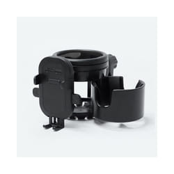Baby stroller cup holder universal rotatable phone holder mobile in stroller children pram coffee drink water bottle holders - black