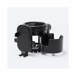 Baby stroller cup holder universal rotatable phone holder mobile in stroller children pram coffee drink water bottle holders - black