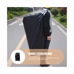 Stroller Bag Airplane Stroller Storage Bag Stroller Travel Bag for Airplane - Black