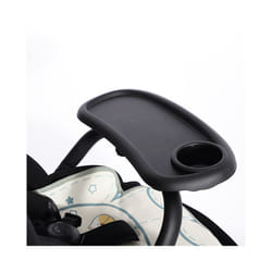 Baby Stroller Dinner Table Tray Pram Carriage Accessories Plate Handrest Dish Supplies For Toddler Infant Milk Bottle Cup - black