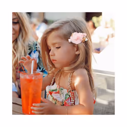 Baby Accessories Princess Flower Hairpins for Baby and Little Girl Imitation Headdress Kids Princess Hair Accessories 3 - 1, 3 pcs set