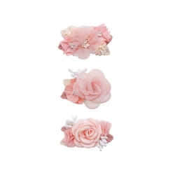 Baby Accessories Princess Flower Hairpins for Baby and Little Girl Imitation Headdress Kids Princess Hair Accessories 3 - 4, 3 pcs set