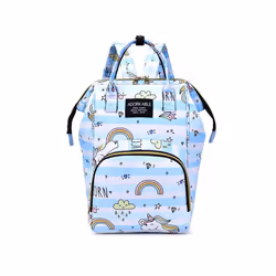 Cartoon Baby Stroller Hanging Bag Baby Diaper Storage Bag Large Capacity Baby Bottle Thermos Fashion Mommy Backpack Portable  ...