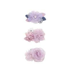 Baby Accessories Princess Flower Hairpins for Baby and Little Girl Imitation Headdress Kids Princess Hair Accessories 3 - 5, 3 pcs set