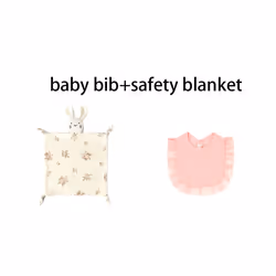 2Pcs/Set Personalized Baby Name Muslin For Baby Accessories Newborn Blankets And Cloths Burp Cloth Custom Baby Bib Girl - No  ...
