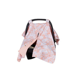 Baby Stroller Accessories Muslin Soft Breathable Yarn Sunshade Cover Baby Sun Protector Basket Stroller Cover Mosquito Net - Pink Flowers