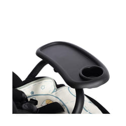 Baby Stroller Dinner Table Tray Pram Carriage Accessories Plate Handrest Dish Supplies For Toddler Infant Milk Bottle Cup - Black