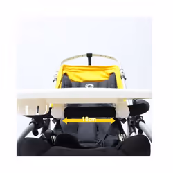 Universal Baby Stroller Snack Tray Childrens Cart Pram Dinner Table Milk Bottle Cup And Phone Holder Accessories For Traveling - black