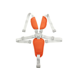 Baby Harness For Pushchair Dinner Chair Highchair 5 Points Safety Belt Length Adjust PU Leather Shoulder Crotch PAD Universal - orange