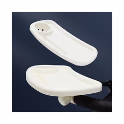 Universal Baby Stroller Snack Tray Childrens Cart Pram Dinner Table Milk Bottle Cup And Phone Holder Accessories For Traveling - white