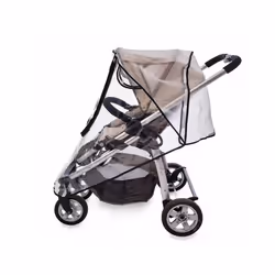 EVA Baby Stroller Accessories Waterproof Rain Cover Transparent Wind Dust Shield Zipper Open For Pushchairs Raincoat - EVA-U open-M