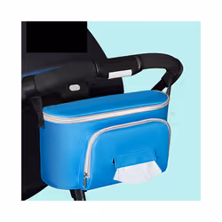 2022 New Baby Organizer With Strap Diaper Bag Mummy Stroller Travel Nappy Bags Water Bottle Storage Bag Stroller Accessories - black