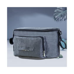 2022 New Baby Organizer With Strap Diaper Bag Mummy Stroller Travel Nappy Bags Water Bottle Storage Bag Stroller Accessories - Gray