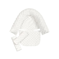 Baby Stroller Accessories Head Cushion Stroller Seat Cushion With Strap Cover Car Seats Protector Sets Head Support Pillow - white