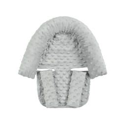Baby Stroller Accessories Head Cushion Stroller Seat Cushion With Strap Cover Car Seats Protector Sets Head Support Pillow - grey