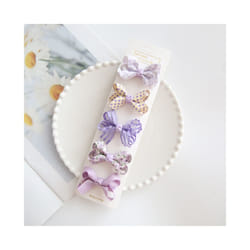 5Pcs/Lot Children's Headwear  Baby Hair Accessories  Clip Bows For Girls All Cloth Hairpin - Other