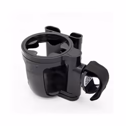 Stroller Cup Holder Phone Support Milk Bottle Drink Cup Holder Conversion 2 Cups For Universal Pram Baby Stroller Accessories - black
