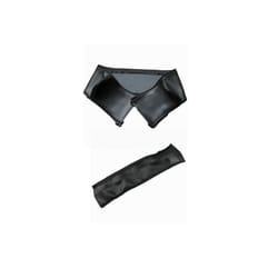 Pu Leather Cover For Stokke Xplory V4 / V5 Stroller Handle Baby Pram Armrest Protective Case Covers Baby Carriage Accessories - 2pcs black