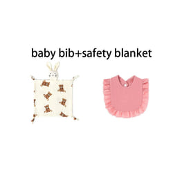 2Pcs/Set Personalized Baby Name Muslin For Baby Accessories Newborn Blankets And Cloths Burp Cloth Custom Baby Bib Girl - Name customized, 2pieceB