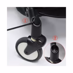 Baby Strollers Rubber Wheels Baby Strollers Front/Back Wheels Replacement Accessories for Yoya Vovo Wheel Kids Carriage - 1pc rear wheel