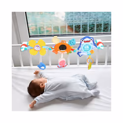 Baby Stroller Toy Crib Mobile Bed Bell Arch Musical Rattle Adjustable Clip Hanging 0 12 Months Educational Toys For Newborn - Bee