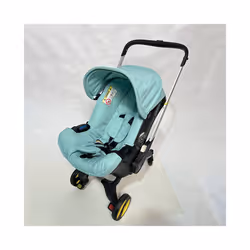 4IN 1 Car Seat Stroller Accessories Doona Replacement Cover Kit Canopy Sunshade Seat Cushion Shoulder Pads Doona Accessories - BLACK