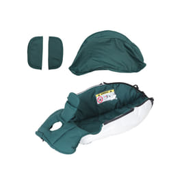 4IN 1 Car Seat Stroller Accessories Doona Replacement Cover Kit Canopy Sunshade Seat Cushion Shoulder Pads Doona Accessories - GREEN
