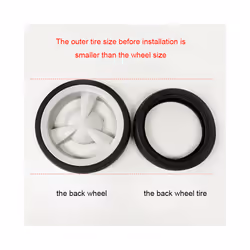 Stroller Tire For Stokke Xplory V3 V4 Dsland Doubebe Front Or Back Wheel Pushchair Tubeless Tyre Buggy Replace Accessories - 1 front tyre-V3V4