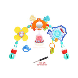 Baby Stroller Toy Crib Mobile Bed Bell Arch Musical Rattle Adjustable Clip Hanging 0 12 Months Educational Toys For Newborn - Ocean