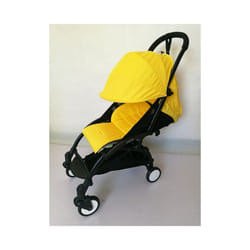 Stroller Sunshade Covers and Cushions for Yoyo Yoya Yuyu Vovo Babyzen Bugaboo Strollers Carts Sun Shade Canopy and Seat - yellow