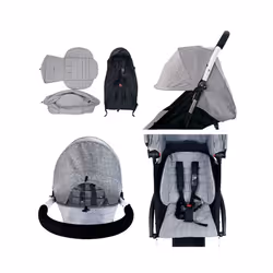 Stroller Sunshade Covers and Cushions for Yoyo Yoya Yuyu Vovo Babyzen Bugaboo Strollers Carts Sun Shade Canopy and Seat - Min
