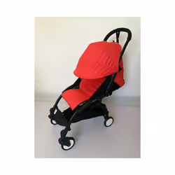 Stroller Sunshade Covers and Cushions for Yoyo Yoya Yuyu Vovo Babyzen Bugaboo Strollers Carts Sun Shade Canopy and Seat - red
