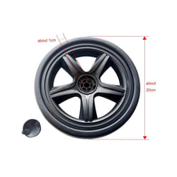 Universal Stroller Wheels For Baby Trolley Including Tyre Different Size Front And Back Wheel Cart Accessories - 20cm back