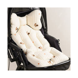 Baby Stroller Seat Cushion Pad for Car Puchair Liner Mat Thicken Cotton Breathable Cart Mattress Infant Newborn Pram Accessories - squirrel thick
