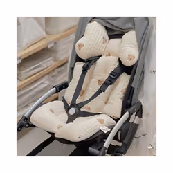 Baby Stroller Seat Cushion Pad for Car Puchair Liner Mat Thicken Cotton Breathable Cart Mattress Infant Newborn Pram Accessories - squirrel thick