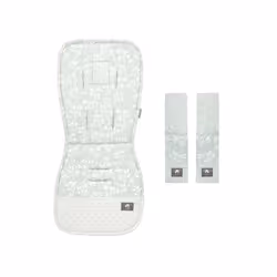 Stroller Cushion & Seat Belt Cover 2Pcs/Set Universal Baby Pram Seat Pad Soft Kids Pushchair Car Mat Stroller Accessories - g ...