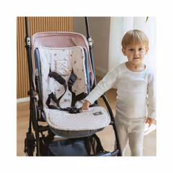 Stroller Cushion & Seat Belt Cover 2Pcs/Set Universal Baby Pram Seat Pad Soft Kids Pushchair Car Mat Stroller Accessories - dandelion