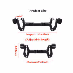 Twin Stroller Connector Lightweight Pram Adapter Turns Two Single Strollers Into One Double Stroller Universal Accessory - Black