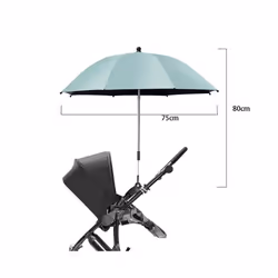 UV Protection Baby Stroller Umbrella With Clamp Universal Sunscree Rainproof Stroller Cover Umbrella Baby Stroller Accessori ...