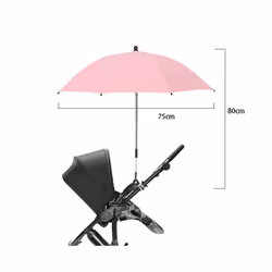 UV Protection Baby Stroller Umbrella With Clamp Universal Sunscree Rainproof Stroller Cover Umbrella  Baby Stroller Accessori ...
