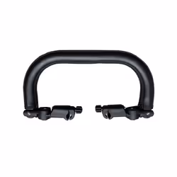 Universal Baby Stroller Armrest Bumper Bar Handle Crossbar Accessories for 95% Prams Black PU Leather High Quality - black