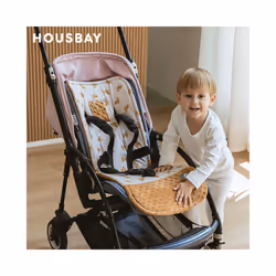 Stroller Cushion Universal Baby Pram Seat Pad Winter Soft Comfortable Cotton Kids Pushchair Car Mat Stroller Accessories - Grass